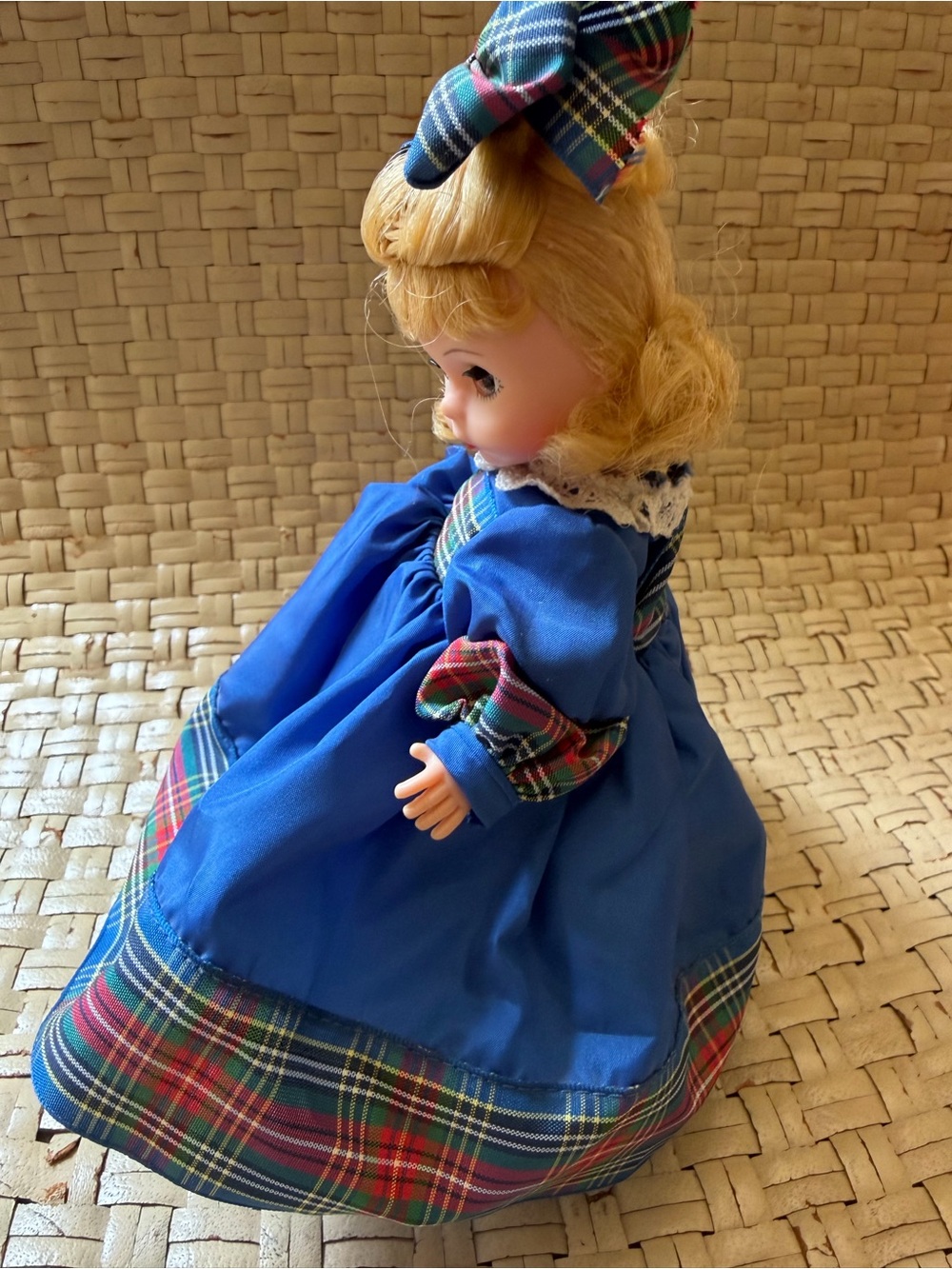 Madame Alexander 8” Amy Doll Blue W Plaid Dress Storyland - Picture 5 of 9